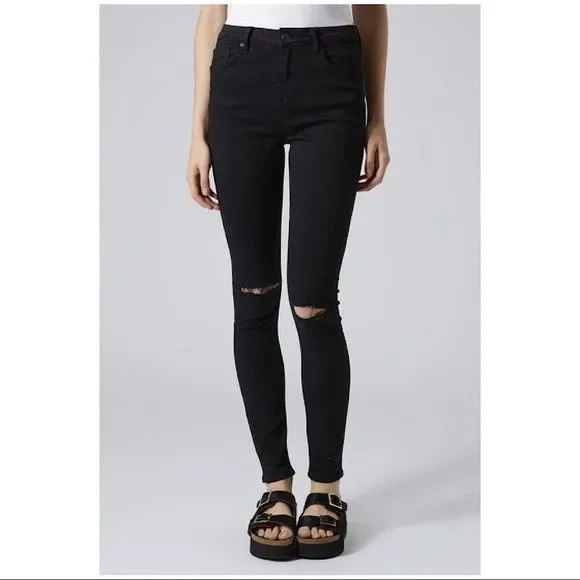 Topshop Denim - Topshop Moto Jamie Distressed Skinny Jeans Sz 32